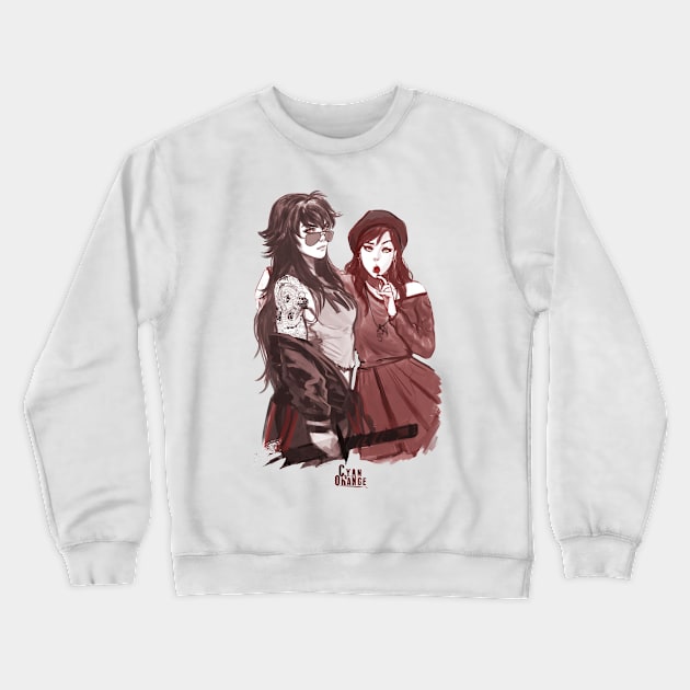 Nirvana & Raja - Sketch Edition Crewneck Sweatshirt by Cyan-Orange